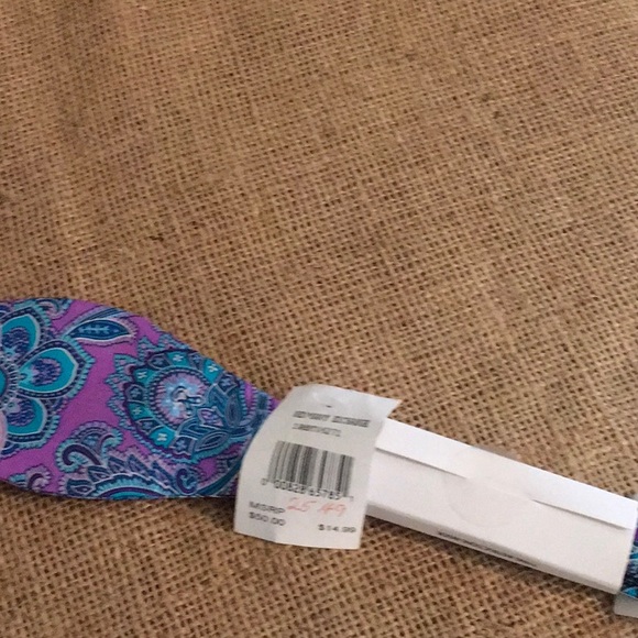 HappyTIES BOW TIE PURPLE PAISLEY - Picture 3 of 4